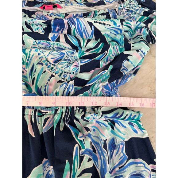 Lilly Pulitzer Calla Off The Shoulder Romper tropical Size L Multicolor - Picture 7 of 8
